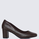 Pauline Comfy Heels In Espresso