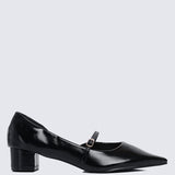 Catherine Ultra WideFit Comfy Heels In Black