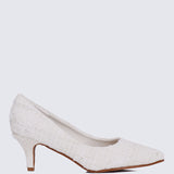 Elara Comfy Pumps In White