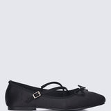 Erino Comfy Ballerina In Black