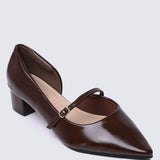 Catherine Ultra WideFit Comfy Heels In Espresso