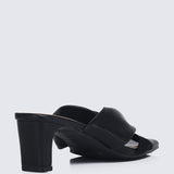 Tiramisu Comfy Heels In Black