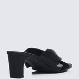 Tiramisu Comfy Heels In Black