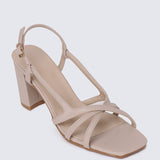 Sooya Comfy Heels In Almond