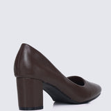Pauline Comfy Heels In Espresso