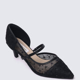 Rosmania Comfy Heels In Black