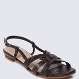 Finley Comfy Sandals In Espresso