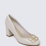 Phyllis Comfy Heels In Almond
