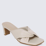 Tiramisu Comfy Heels In Beige