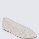 Peony Comfy Ballerina In Beige