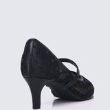 Rosmania Comfy Heels In Black