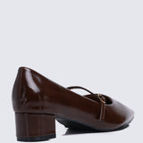 Catherine Ultra WideFit Comfy Heels In Espresso