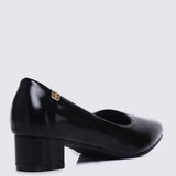 Lucy Ultra WideFit Comfy Heels In Black