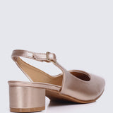 Palmer Comfy Heels In Rose Gold