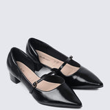 Catherine Ultra WideFit Comfy Heels In Black