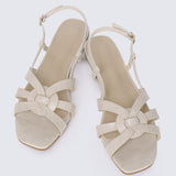 Finley Comfy Sandals In Almond