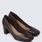 Pauline Comfy Heels In Espresso