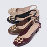 Priya Comfy Heels in Espresso