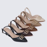 Portia Comfy Heels In Coffee