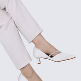 Whitney Comfy Heels In Ivory
