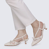 Colette Comfy Heels In Beige