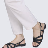 Finley Comfy Sandals In Black