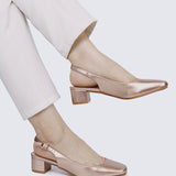 Palmer Comfy Heels In Rose Gold
