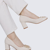 Phyllis Comfy Heels In Almond