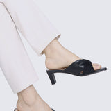 Tiramisu Comfy Heels In Black
