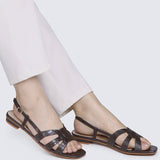 Finley Comfy Sandals In Espresso