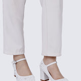 Clarisse Comfy Heels In White