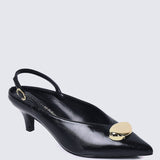 Mimpikita x My Ballerine Verde Comfy Heels In Black