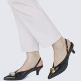 Mimpikita x My Ballerine Verde Comfy Heels In Black