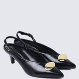 Mimpikita x My Ballerine Verde Comfy Heels In Black