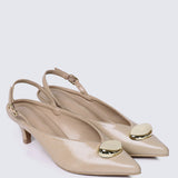 Mimpikita x My Ballerine Verde Comfy Heels In Cream