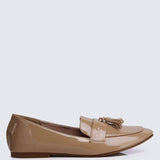 Ada Comfy Loafers In Nude - myballerine