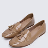 Ada Comfy Loafers In Nude - myballerine