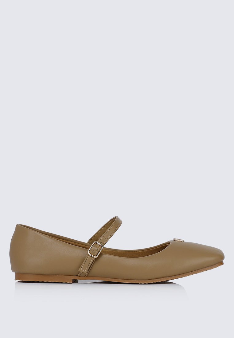 Aimee Comfy Ballerina In AlmondShoes - myballerine