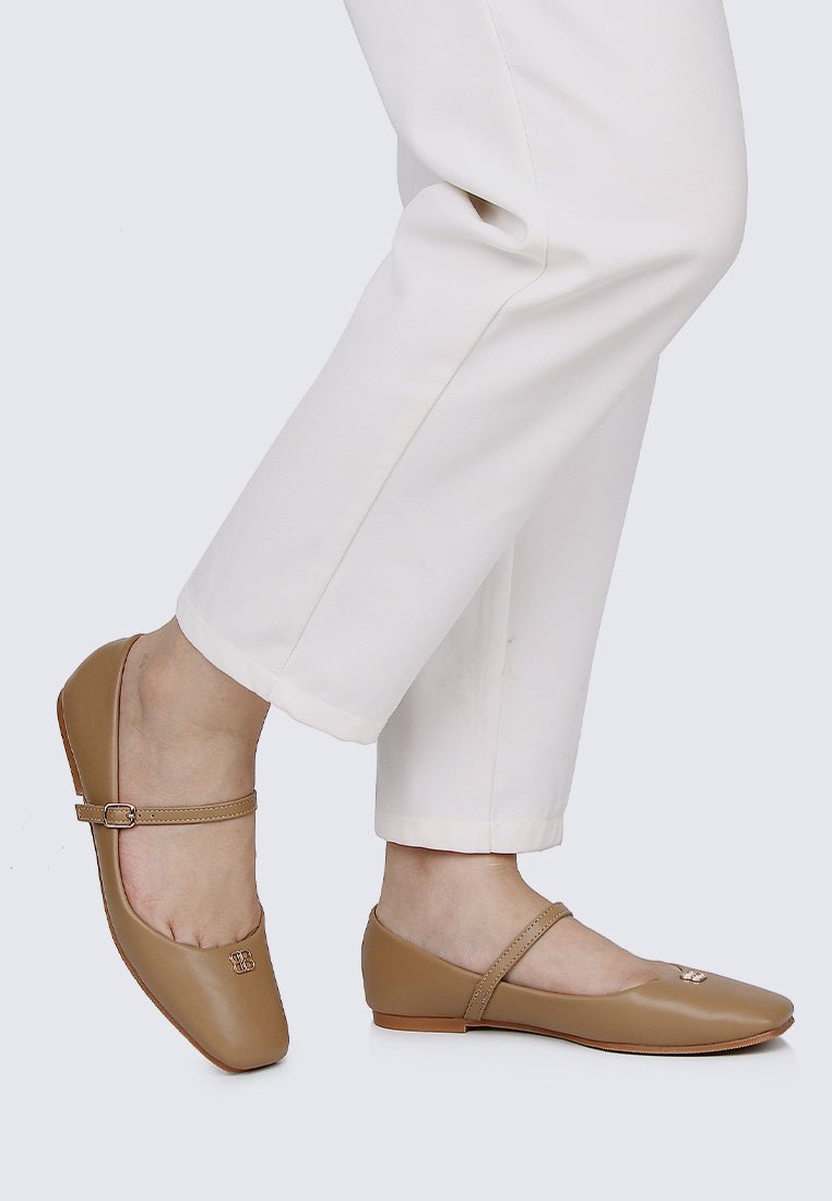 Aimee Comfy Ballerina In AlmondShoes - myballerine