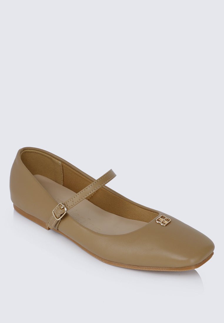 Aimee Comfy Ballerina In AlmondShoes - myballerine