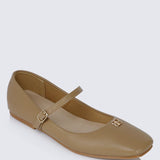 Aimee Comfy Ballerina In AlmondShoes - myballerine