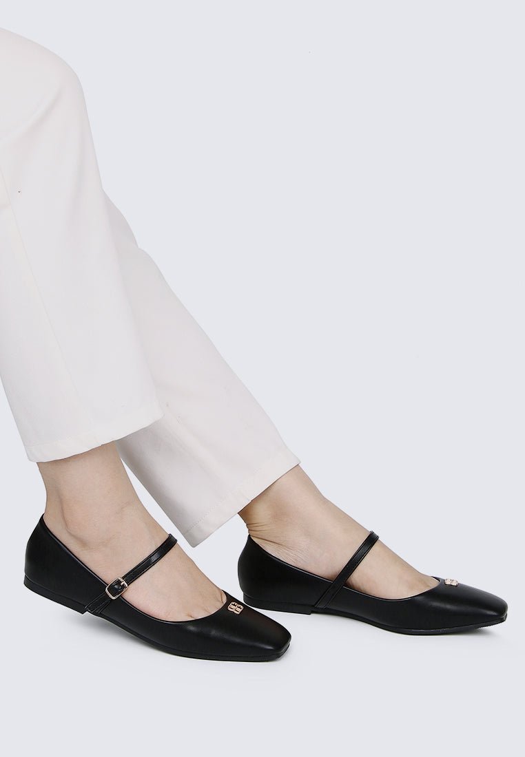 Aimee Comfy Ballerina In BlackShoes - myballerine