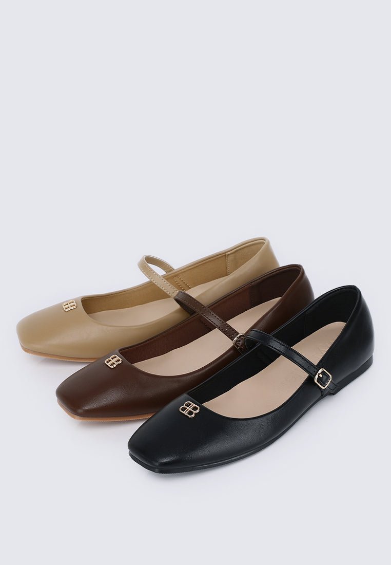 Aimee Comfy Ballerina In BlackShoes - myballerine