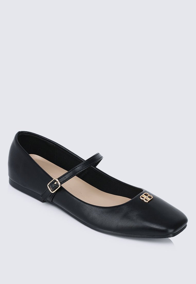 Aimee Comfy Ballerina In BlackShoes - myballerine