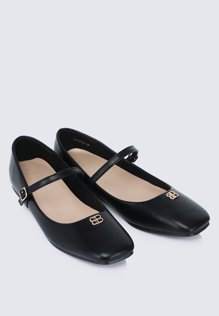 Aimee Comfy Ballerina In BlackShoes - myballerine