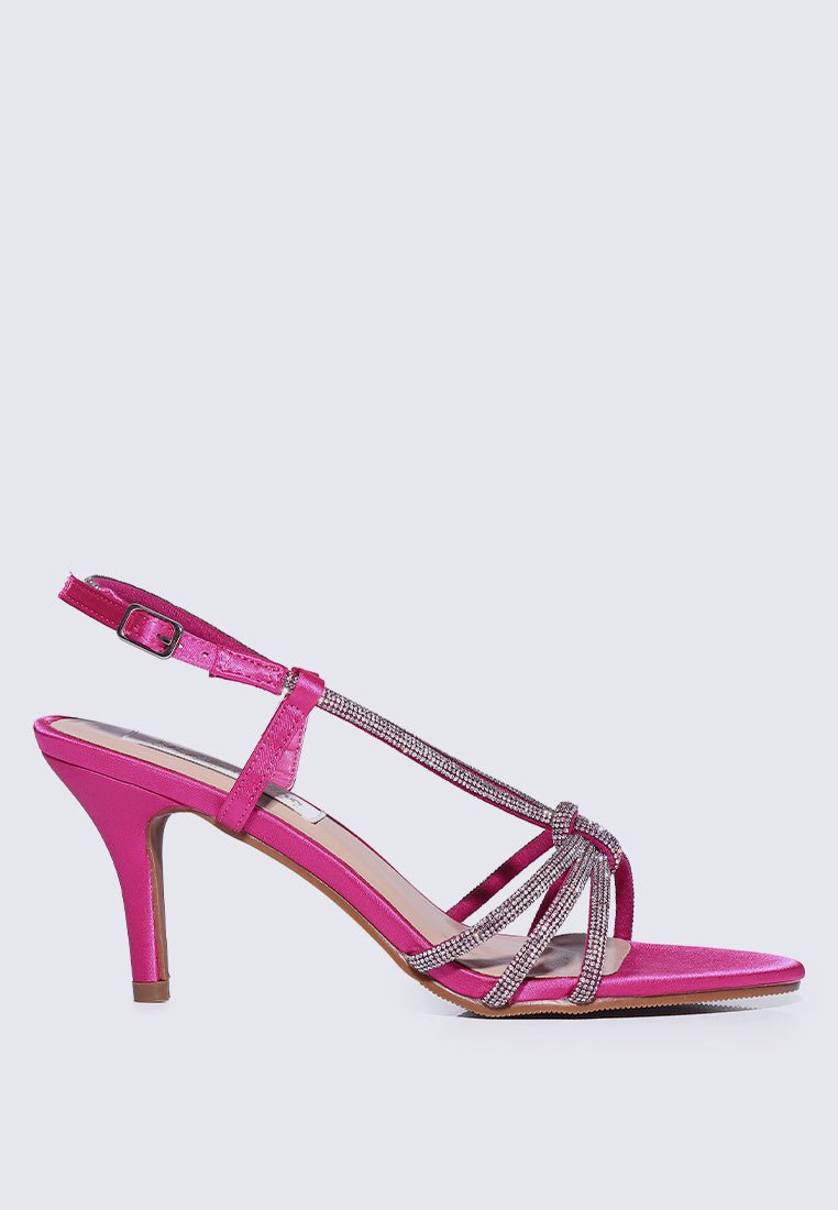 Alaia Comfy Heels In Fuchsia - myballerine