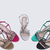 Alaia Comfy Heels In Green - myballerine