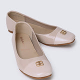 Albee WideFit Comfy Ballerina In NudeShoes - myballerine