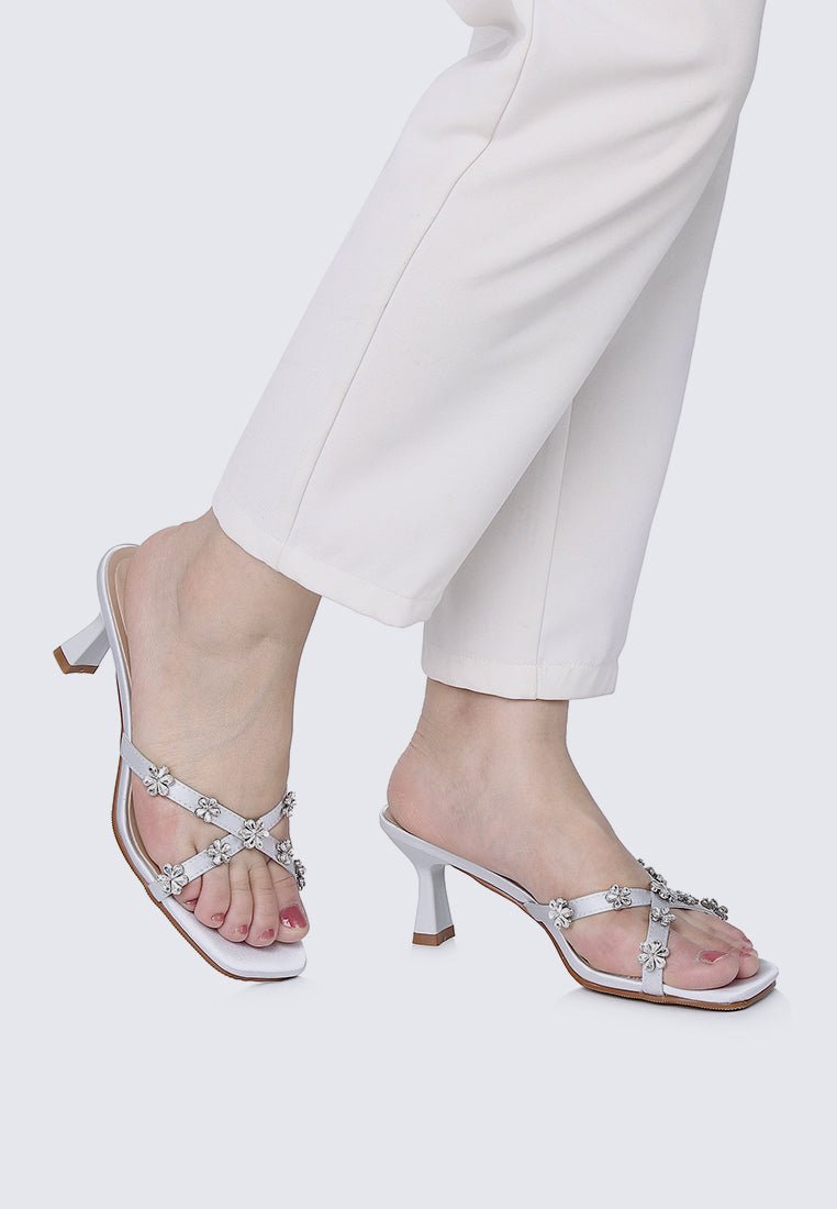 Alyssa Comfy Heels In GreyShoes - myballerine