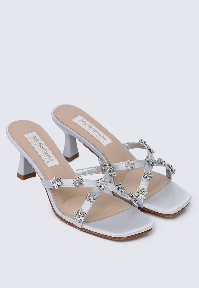 Alyssa Comfy Heels In GreyShoes - myballerine